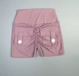 Peach Butt Women's Fitness Shorts, Three-Quarter Exercise Pants, Cargo, Dry Pocket Air, Yoga, Tight Lifting, Summer