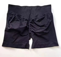 Solid Color High Waist Hip Yoga Shorts Women's Korean Version of Thin Elastic Tight Pilates Fitness Shorts Running Training Pant