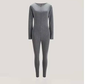 Sexy sports jumpsuits for women, fashionable fitted long sleeve plain rompers, fitted casual streetwear for Fitness, female set