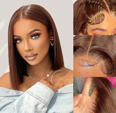 Straight Human Hair Bundles with Closure 2x6 4x4 Raw Brazilian Hair Extensions Weave 3 4 Bundles with 13x4 Transparent Frontal