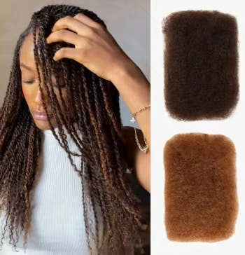 Best Quality QVR Afro Kinky Bulk Hair for Dreadlocks Affordable Sale Top Tight Kinkys for Loc Repair Twist Braiding 1 Pack 50g