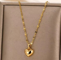 Stainless steel love heart necklace for women, new fashion 2023, lip chain, simple pendant, necklace, jewelry, gift, wholesalers