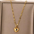 Stainless steel love heart necklace for women, new fashion 2023, lip chain, simple pendant, necklace, jewelry, gift, wholesalers
