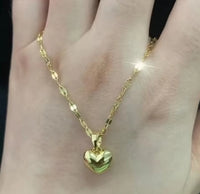 Stainless steel love heart necklace for women, new fashion 2023, lip chain, simple pendant, necklace, jewelry, gift, wholesalers