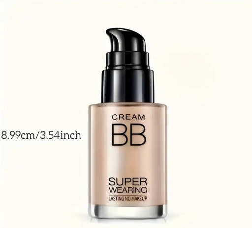 3pcs Liquid BB Cream Liquid Foundation - Ultra-Durable, Long-Lasting Flawless Makeup, Moisture Barrier, Medium Coverage, Suitable for All Light Beige Types