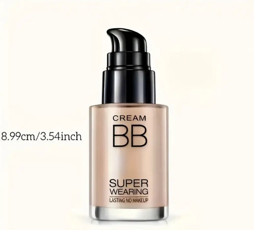 3pcs Liquid BB Cream Liquid Foundation - Ultra-Durable, Long-Lasting Flawless Makeup, Moisture Barrier, Medium Coverage, Suitable for All Light Beige Types