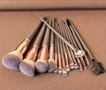 15pcs Valentine's Day Gift Set - Complete Makeup Brush Set - High-quality Synthetic Eyeshadow Powder Foundation Face Blending Blush Brush