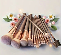 15pcs Valentine's Day Gift Set - Complete Makeup Brush Set - High-quality Synthetic Eyeshadow Powder Foundation Face Blending Blush Brush