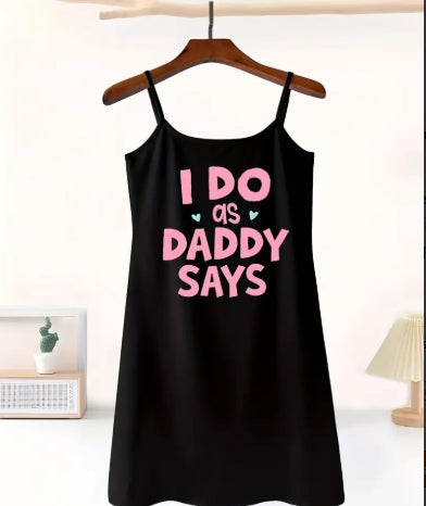 Women's Summer Pure Desire Style Thin Suspender Nightgown