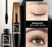 2pcs Waterproof Fiber Mascara, Curl Thickening Effect, Long-Lasting Black Formula | Waterproof, stain-resistant,