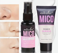 SJOPA Primer Set, 2pcs Makeup Setting Spray + Transparent Primer, Fast Film-forming Spray, Long-lasting
