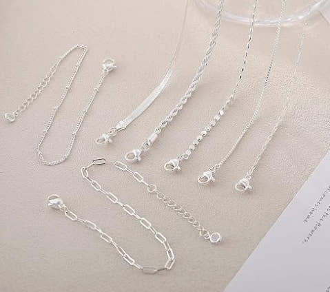 Kyerlyn Silver Bracelets for Women Trendy Waterproof Silver Dainty Bracelet Stack Adjustable Layered Bracelet Set Minimalist Fashion Jewelry