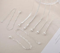 Kyerlyn Silver Bracelets for Women Trendy Waterproof Silver Dainty Bracelet Stack Adjustable Layered Bracelet Set Minimalist Fashion Jewelry