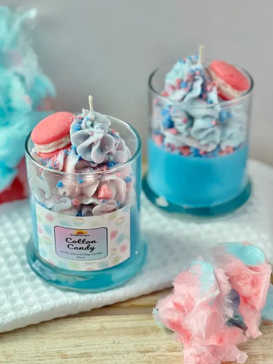 Cotton Candy Dessert Candle, Candy Candle, Food Candle
