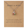 Dolphin Natural Stone Paper Card Necklace