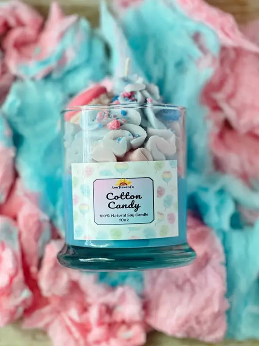 Cotton Candy Dessert Candle, Candy Candle, Food Candle
