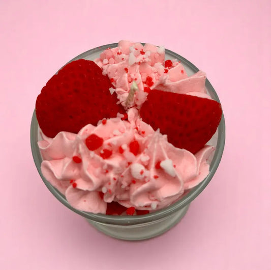 Strawberry Soy Candle/Strawberry Cake Dessert Candle