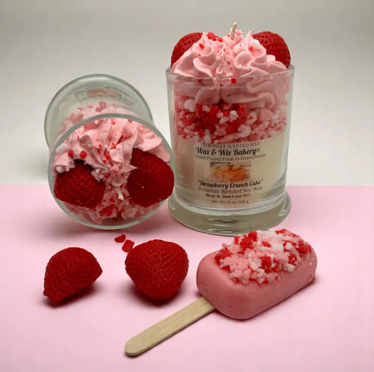 Strawberry Soy Candle/Strawberry Cake Dessert Candle