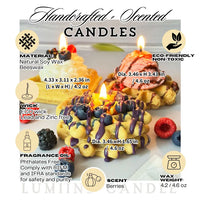 Soy Wax Candle Handmade Unique Gift Waffle Candle