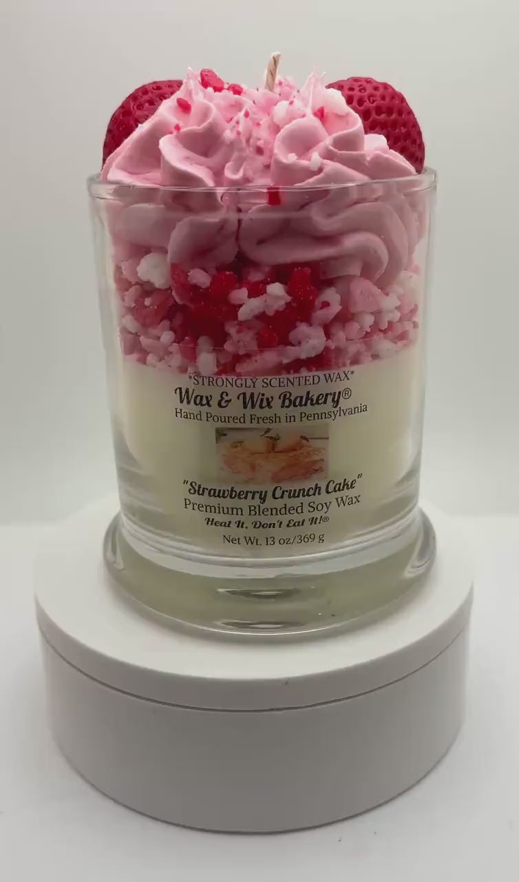 Strawberry Soy Candle/Strawberry Cake Dessert Candle