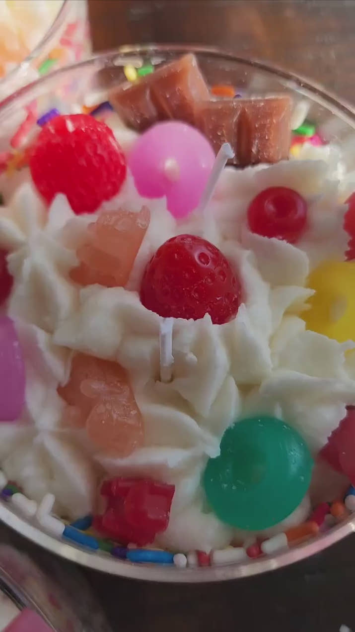 Candy Explosion Dessert Candle